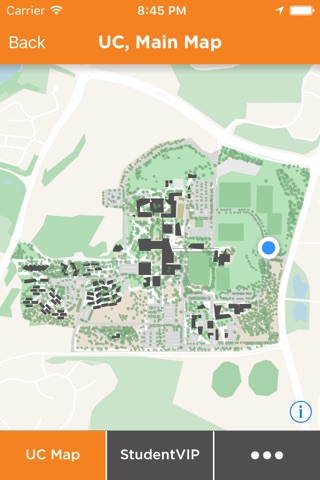 Univ. of Canberra Map screenshot 2