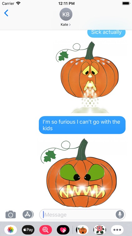 Pumpkin time stickers