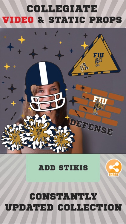 FIU Panthers Animated Selfie Stickers