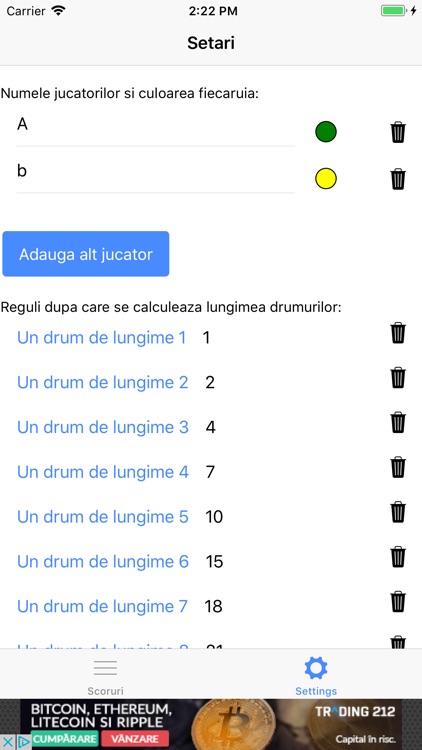 Scoruri jocuri de societate