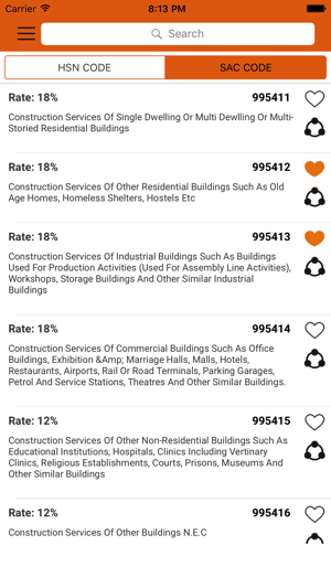 GST HSN SAC Rate & Code finder(圖3)-速報App