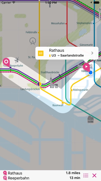 Hamburg Rail Map Lite