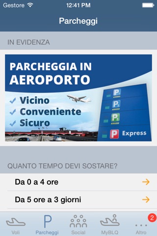 BLQ - Bologna Airport screenshot 2