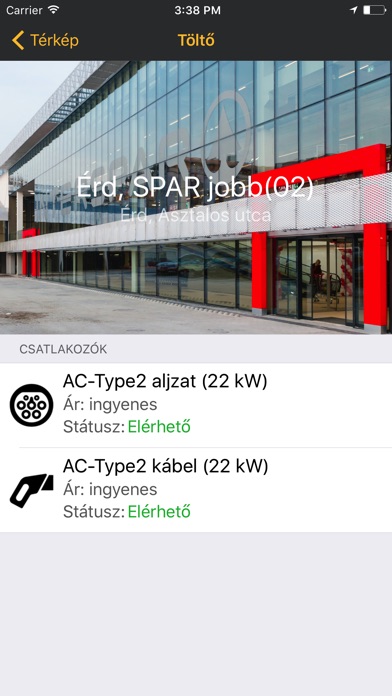 SPAR e-töltő screenshot 3
