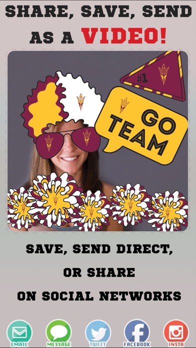 Arizona State Sun Devils Animated Selfie Stickers screenshot 3