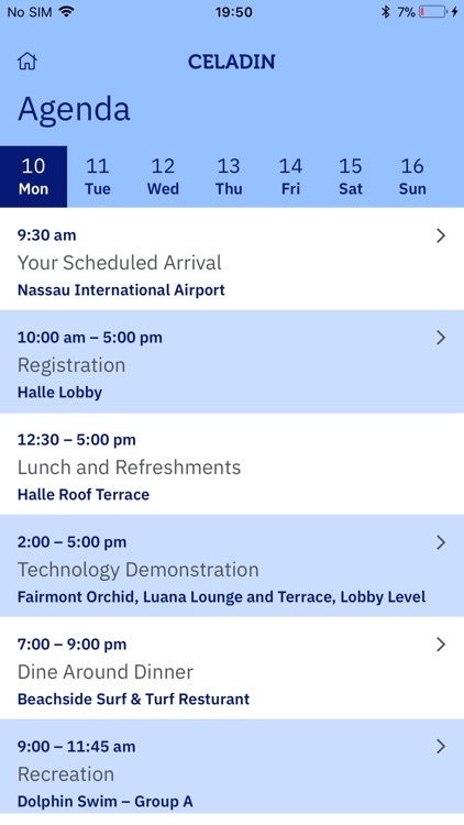 Celadin Event Attendee App