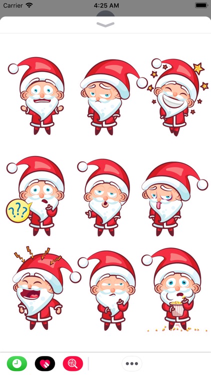 Cute Santa Stickers