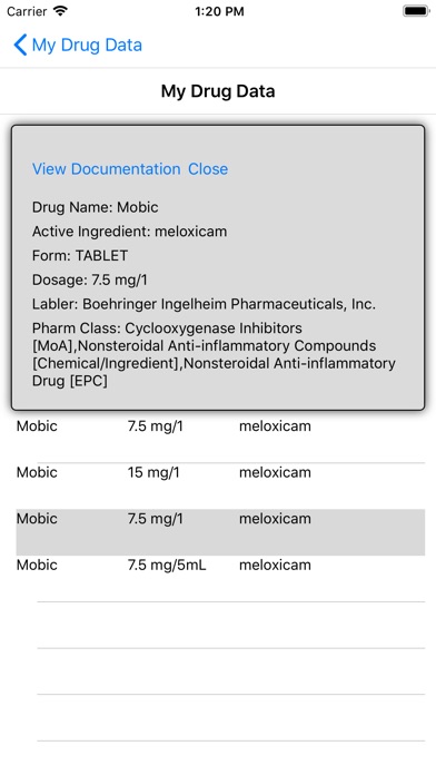My Drug Data screenshot 4