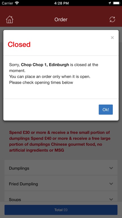 Chop Chop 1, Edinburgh