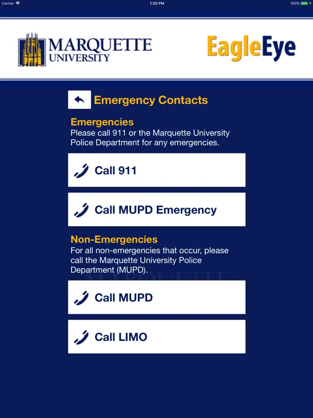 Screenshot 2 EagleEye -Marquette University iphone