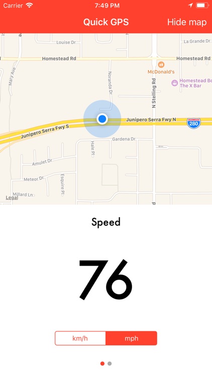 Quick GPS Speedometer