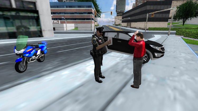 Traffic Cop Motorbike Rider 3D screenshot-3