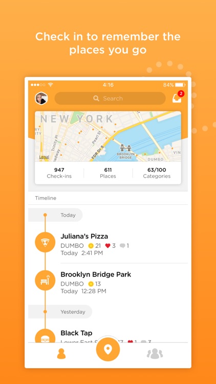 Foursquare Swarm: Check-in App screenshot-0