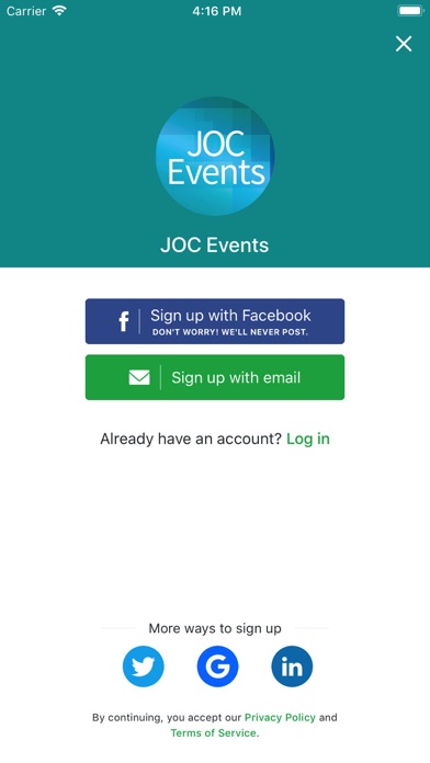 JOC Events 2020 screenshot 4