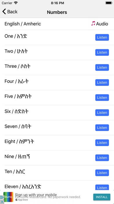 Learn Amharic - Ethiopian screenshot 3