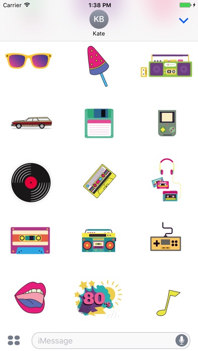 80s Retro stickers & emoji screenshot 3