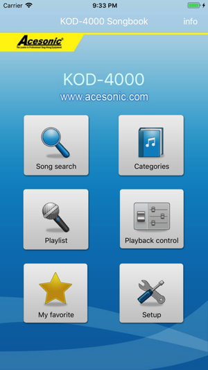 Acesonic KOD-2/3/4000 Songbook(圖1)-速報App