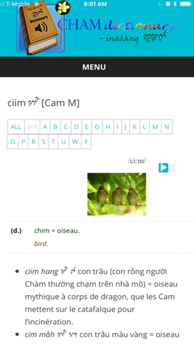 Cham Dictionary screenshot 2