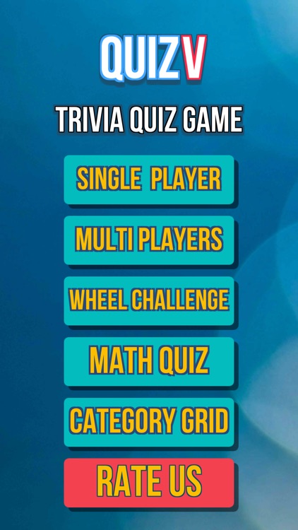 QuizV - Trivia Quiz Game