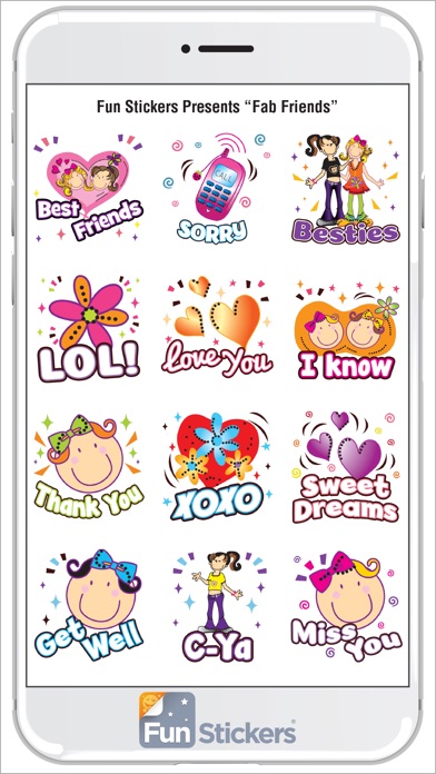 Fab Friends iSticker screenshot 2