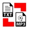 This application provides the ability to convert the string to audio files of various formats