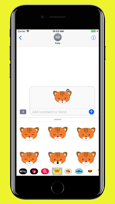 Cute tiger - stickers & emoji screenshot 3