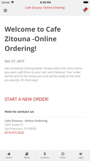 Cafe Zitouna Moroccan Tunisian