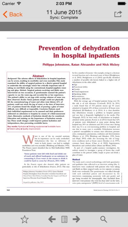 British Journal of Nursing