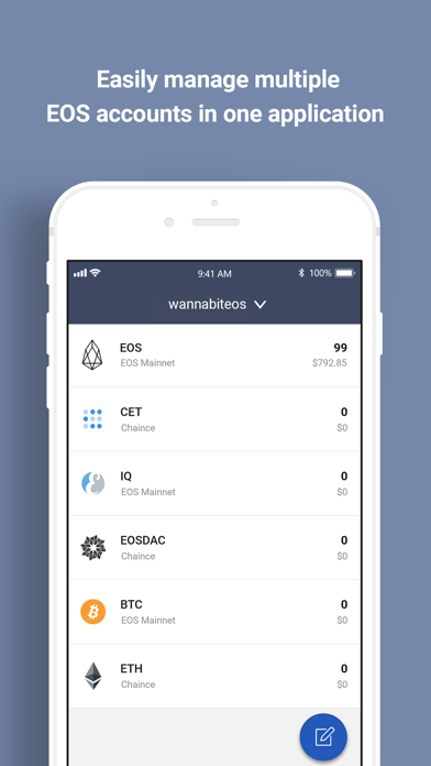 EOStart - wallet for EOS screenshot 2