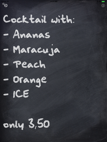 Promotion Blackboard - náhled