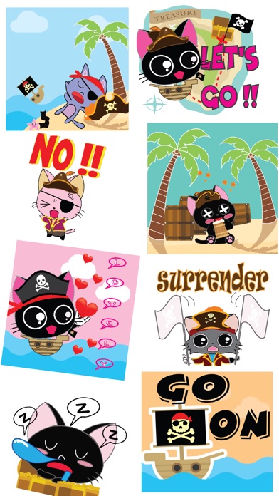Pirate Kitties Stickers screenshot 2