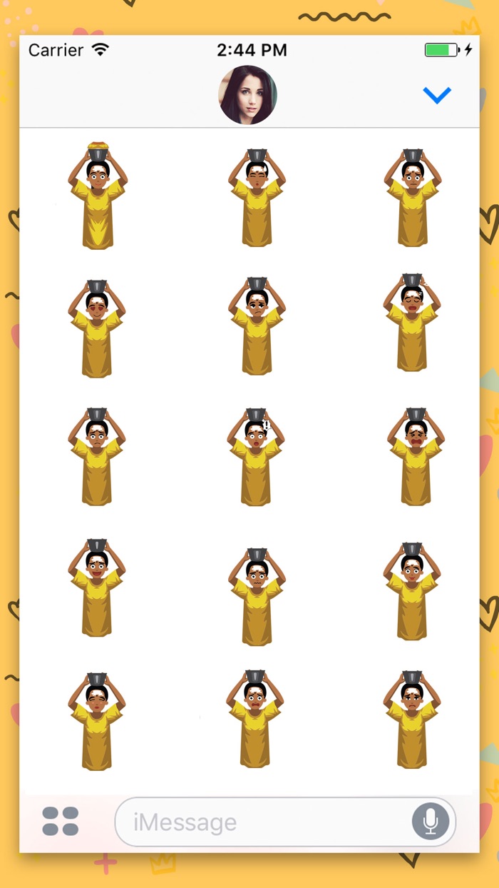 Woman Avatar Animated Sticker