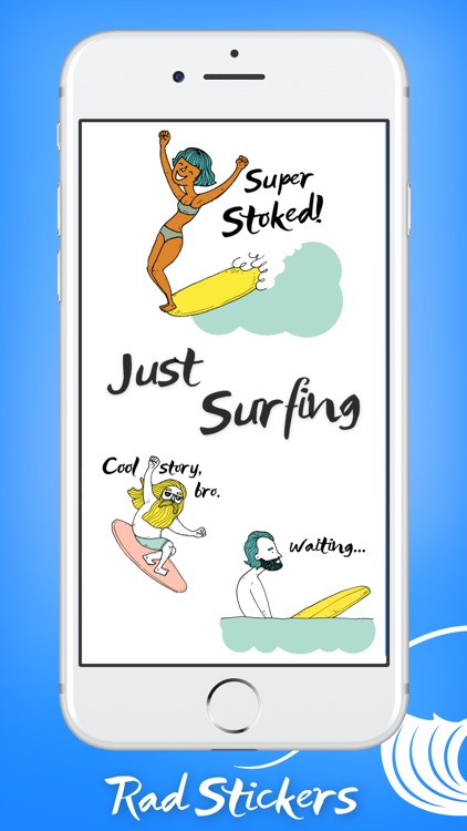 Just Surfing Stickers screenshot-0