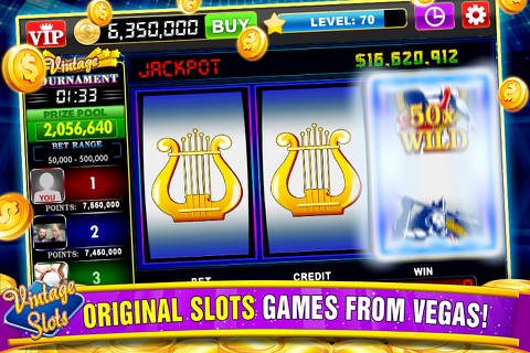 Vintage Slots - Old Las Vegas! screenshot 3