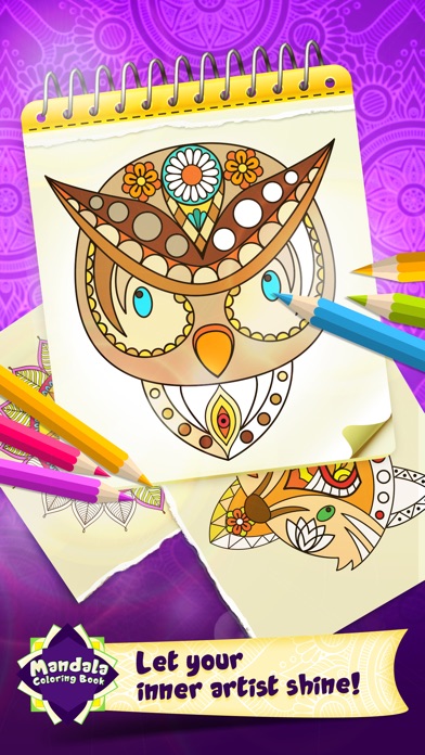 Mandala Draw Coloring Book screenshot 3