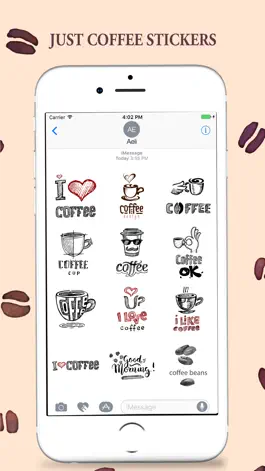 Game screenshot Coffee Stickers Pack for iMessage apk