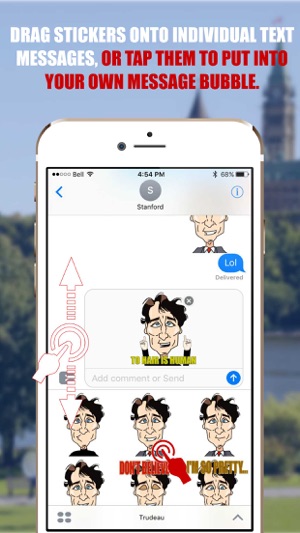 O’ Canada – Justin Trudeau Funny Stickers(圖2)-速報App