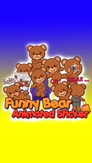 Funny Bear Animated Sticker