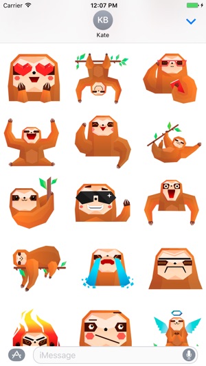 Best Sloth Emojis Stickers(圖1)-速報App