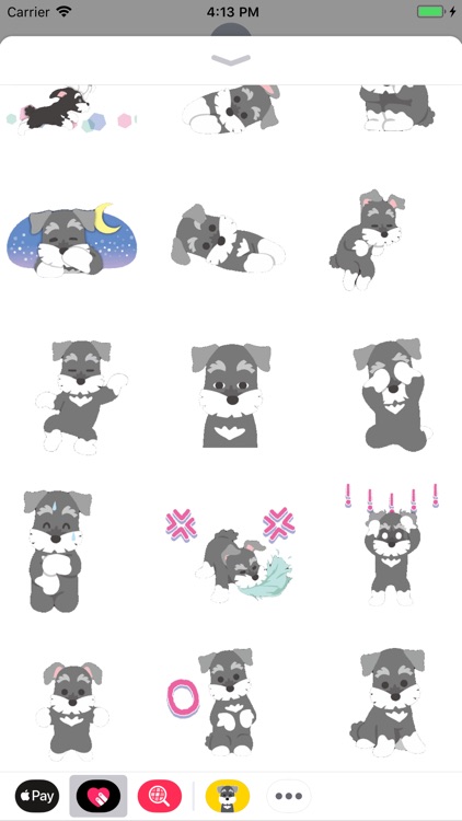 Poodle Puppy Animated Stickers