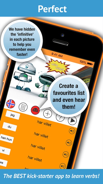 Norwegian Verbs - LearnBots screenshot-4