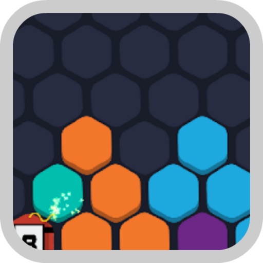 Hex Fill Brain: Hexagon Blocks icon