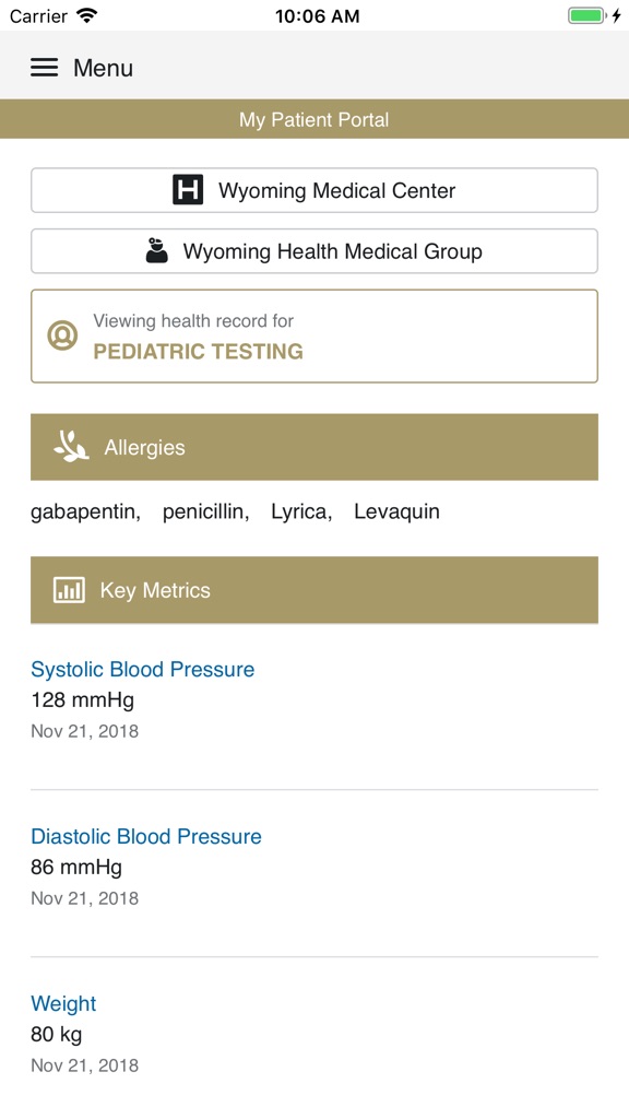 【图】WMC Health App(截图1)