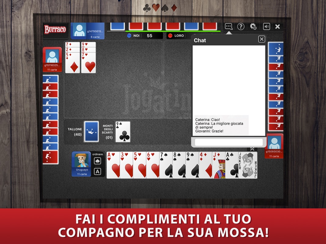 burraco contro il computer scarica
