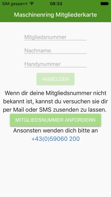 MR Kärnten Mitgliederkarte