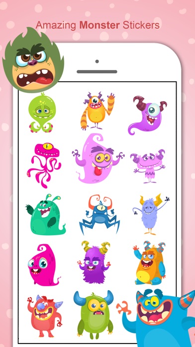 Monster Stickers Pack - MS screenshot 3