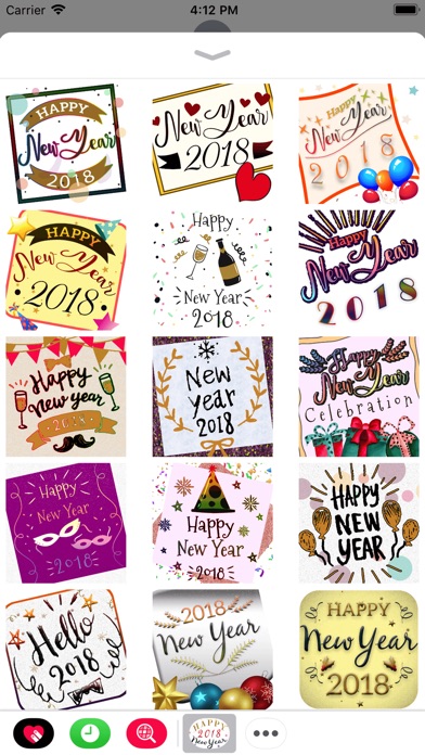 Happy New Year Card Stickers screenshot 2