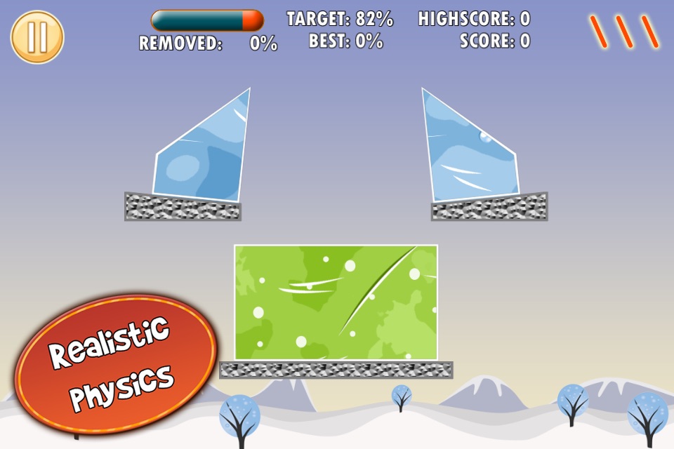 Cut Ice Blocks With Three Slices Pro screenshot 2