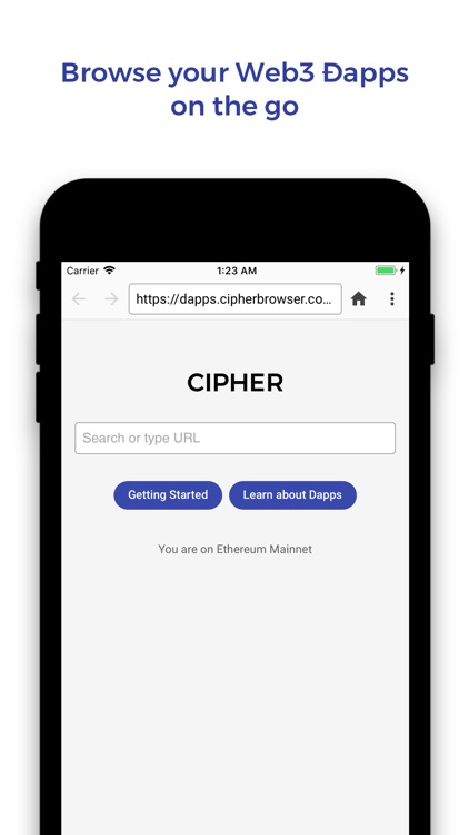 Cipher Browser - Ethereum