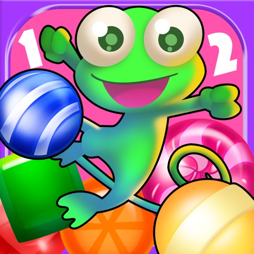 Color Chameleon Counts Candies iOS App